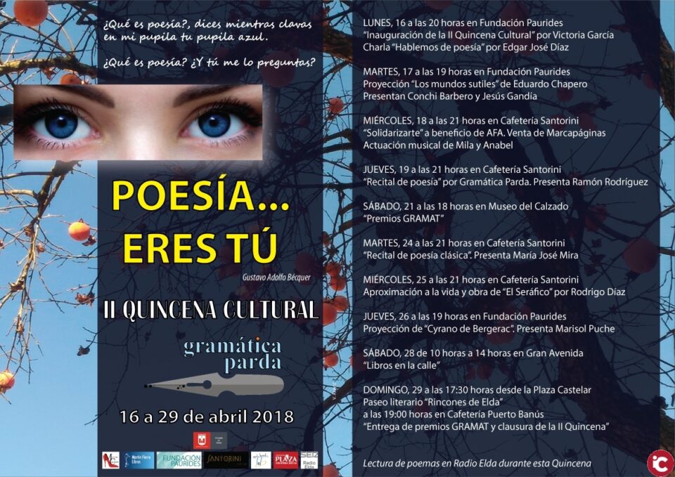 Ya ha comenzado la II Quincena Cultural del colectivo Gramática Parda