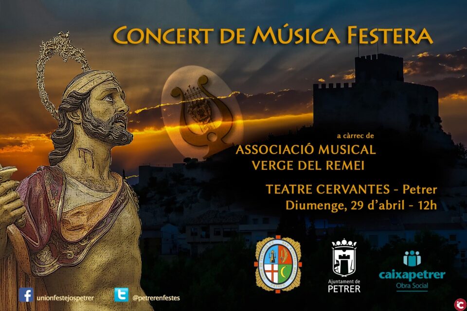 La Unión de Festejos celebrará el Concierto de Música Festera el domingo 29 de abril