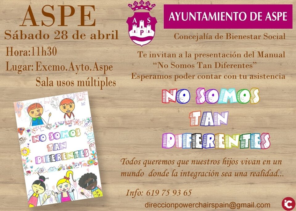Presentación en Aspe de un libro para hablar a los más pequeños sobre la discapacidad