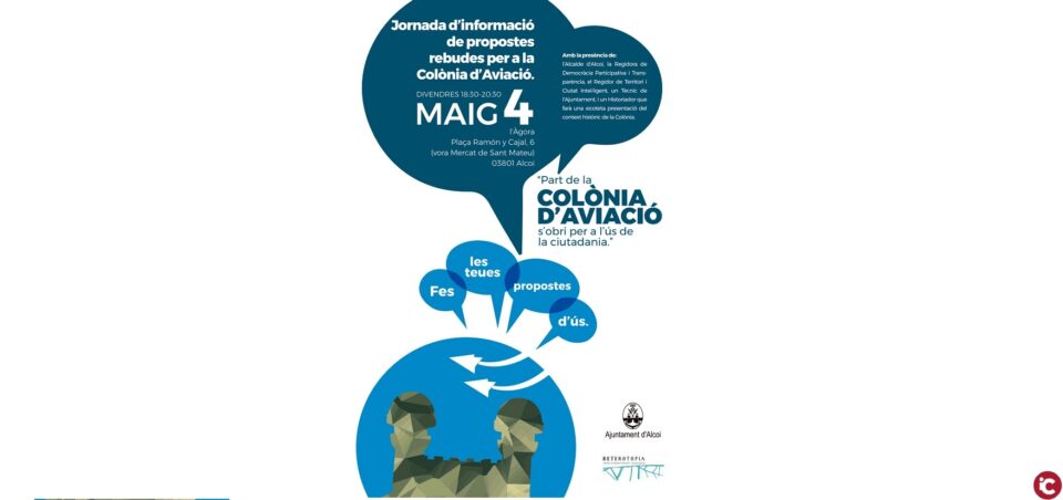 L' Àgora acull una reunió informativa sobre els usos de la colònia d'aviació tindrà lloc demà a partir de les 18:30