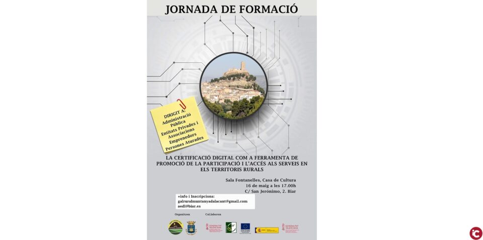 Jornada de formación  Grup dAcció Local Rural Muntanya dAlacant