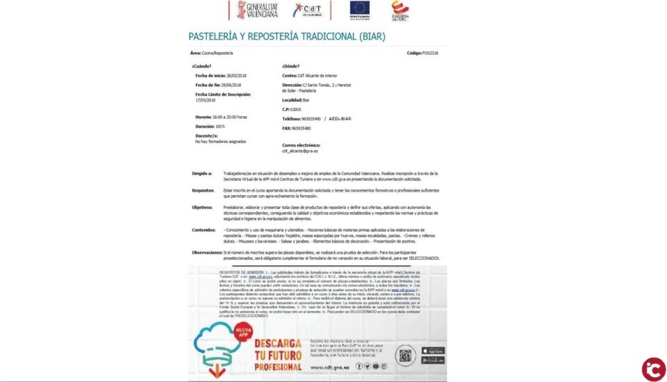 Pastelería y repostería tradicional Biar