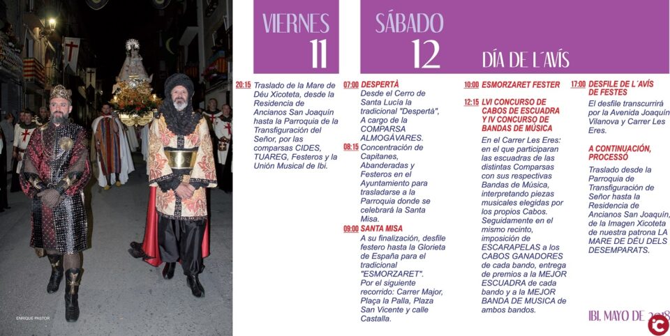 Ibi celebra su Avís de festes el próximo sábado