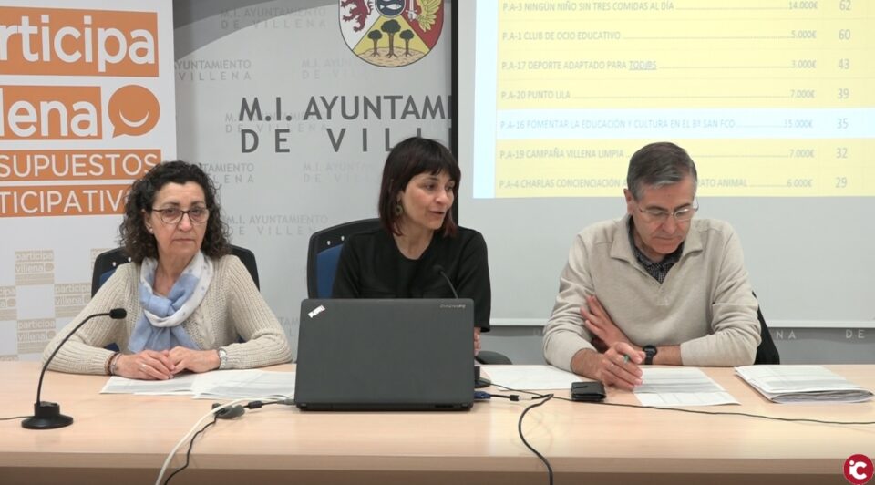 Se presenta el resultado final de las propuestas de inversiones de los presupuestos participativos