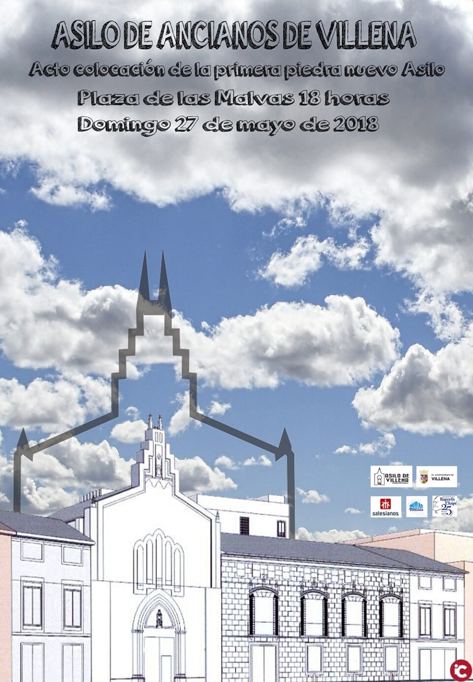 Acto de colocación de la primera piedra del Nuevo Asilo de Villena
