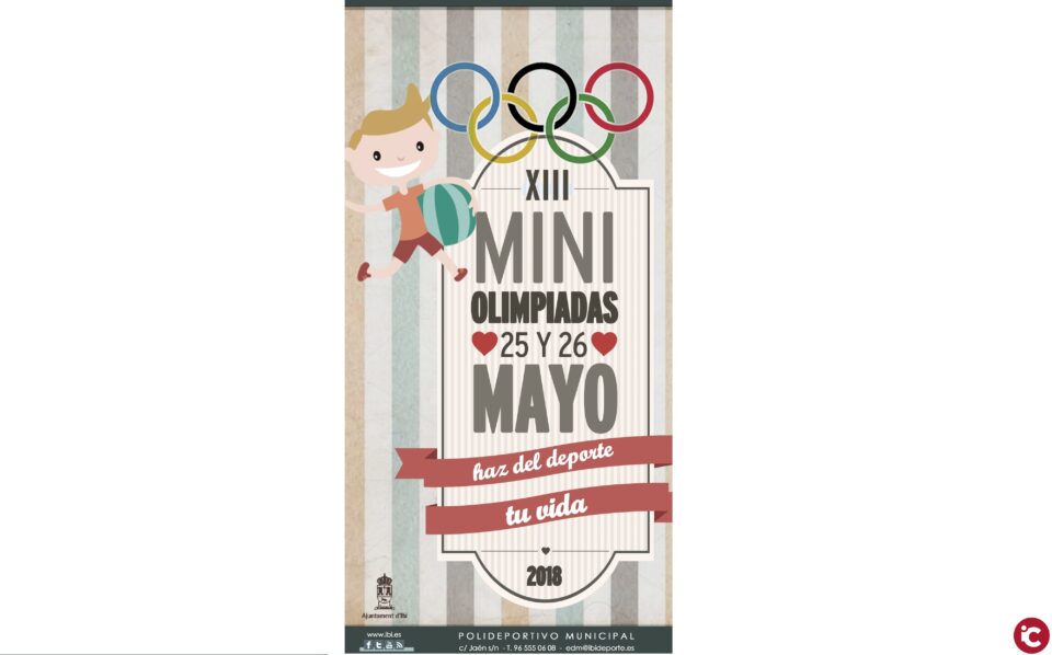 XIV Miniolimpiadas de Ibi - 25 y 26 de mayo en el Polideportivo Municipal