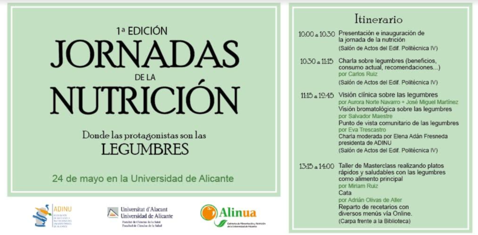 Las legumbres toman el campus de la Universidad de Alicante en el Día de la Nutrición