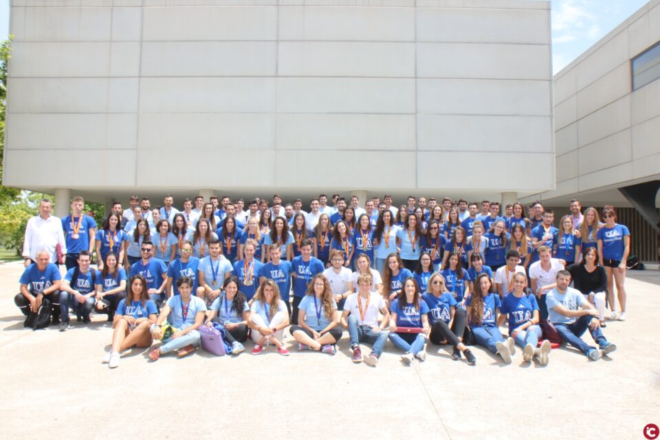 La UA fa un acte de reconeixement als medallistes dels campionats d'esport universitari