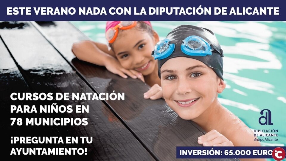 La Diputación de Alicante acerca la natación a los más pequeños y fomenta la actividad física entre los mayores