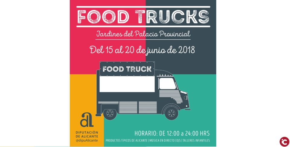 Los conocidos Food Trucks llenan la Dipu de sabor alicantino
