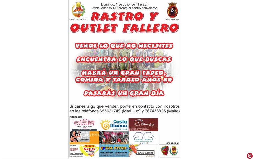 Rastro y Outlet Fallero Falla José Antonio "Las 300"