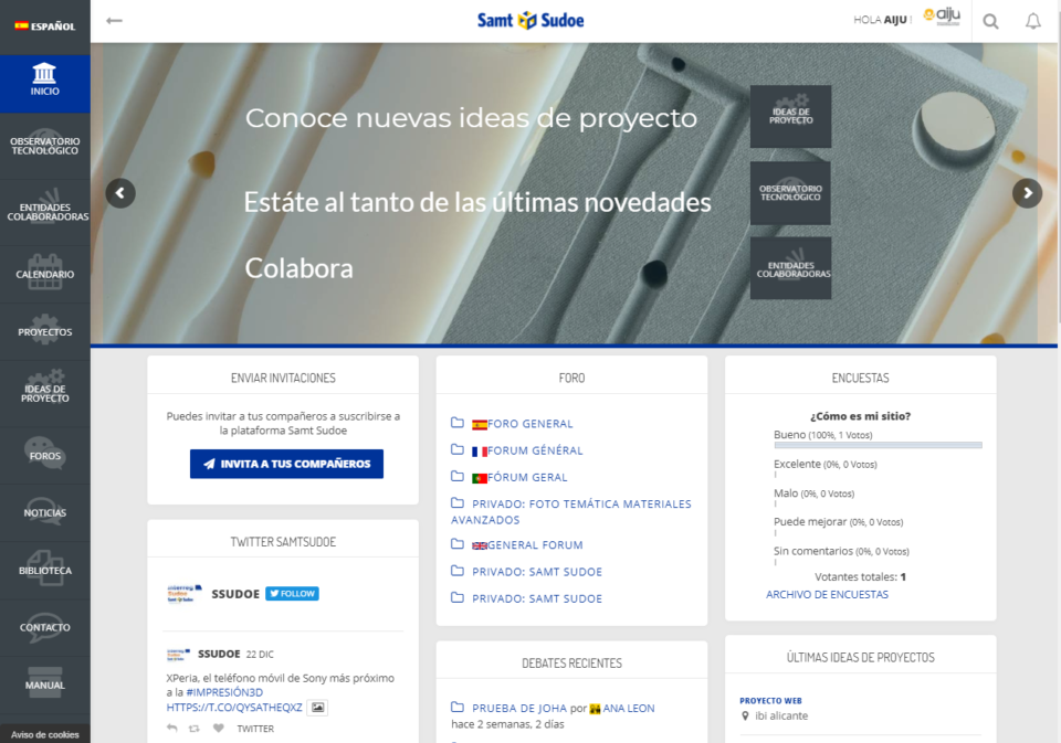 AIJU presenta la plataforma SAMT SUDOE y su roadmap sobre fabricación aditiva al sector del plástico y molde