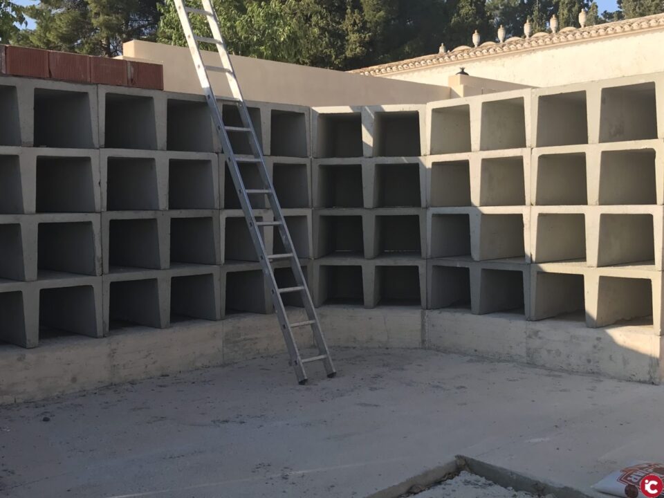 La Construcción de Columbarios marcha a buen ritmo.