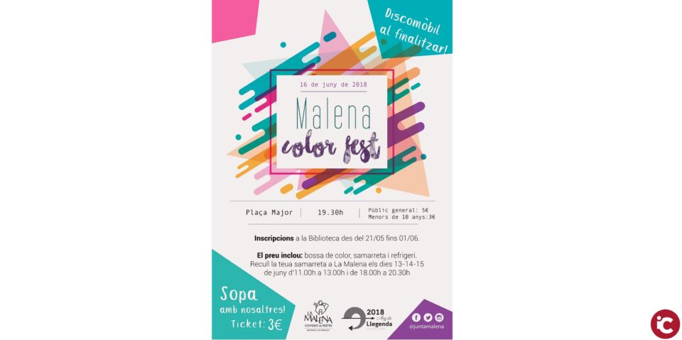 El Malena Color Fest tiny els carrers de Banyeres de colors
