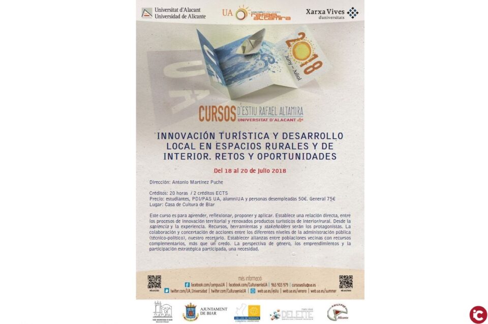 Innovació turística i desenvolupament local en espais rurals i d'interior. Reptes i oportunitats