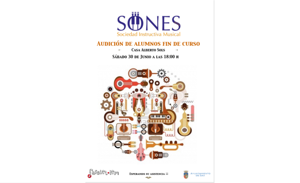 Audición de fin de curso de la Sociedad Instructiva Musical Sones de Sax