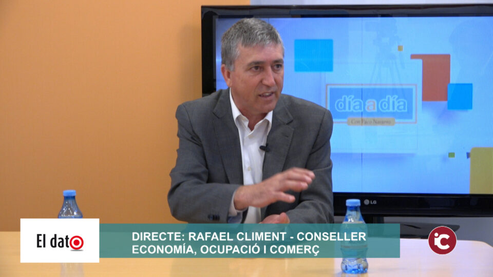 Rafael Climent analitza l´actualitat de comerç i treball de la Comunitat al programa "El Dato"