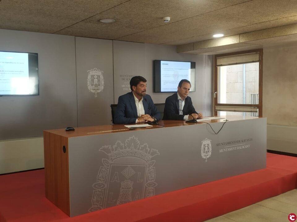 El alcalde de Alicante inicia el procedimiento de cancelación del Plan de Ajuste del Ayuntamiento para bajar los impuestos un 5% y crear puestos de trabajo