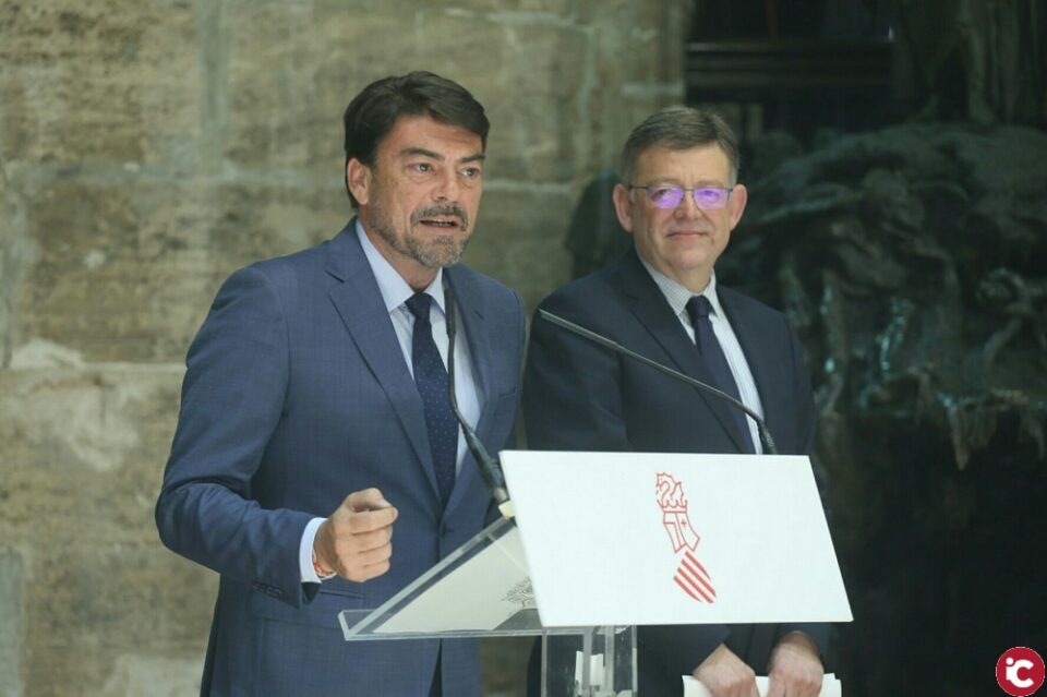 Barcala pide a Puig un compromiso claro con Alicante y con las inversiones paralizadas o pendientes de finalizar desde hace años