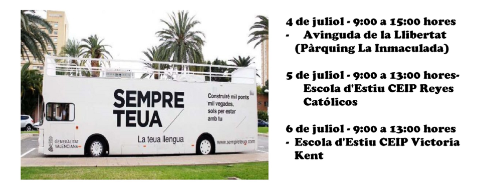 El Bus de la Llengua recala en San Vicente