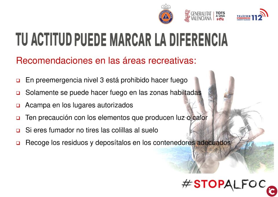 Protección Civil recuerda la importancia de la prevención de incendios en los meses de verano