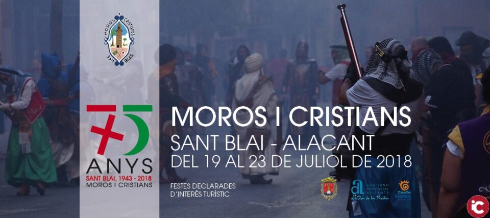 Conmemoración del 75 aniversario de las Fiestas de Moros y Cristianos de San Blas (del 19 al 23 de julio)