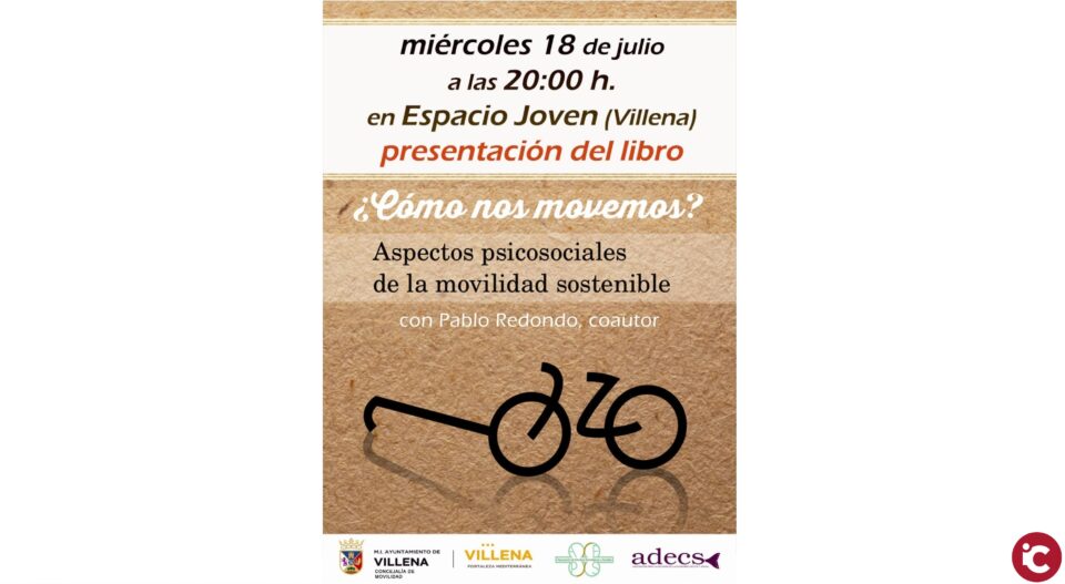 El villenense Pablo Redondo presenta su libro Cómo nos movemos en el Espacio Joven