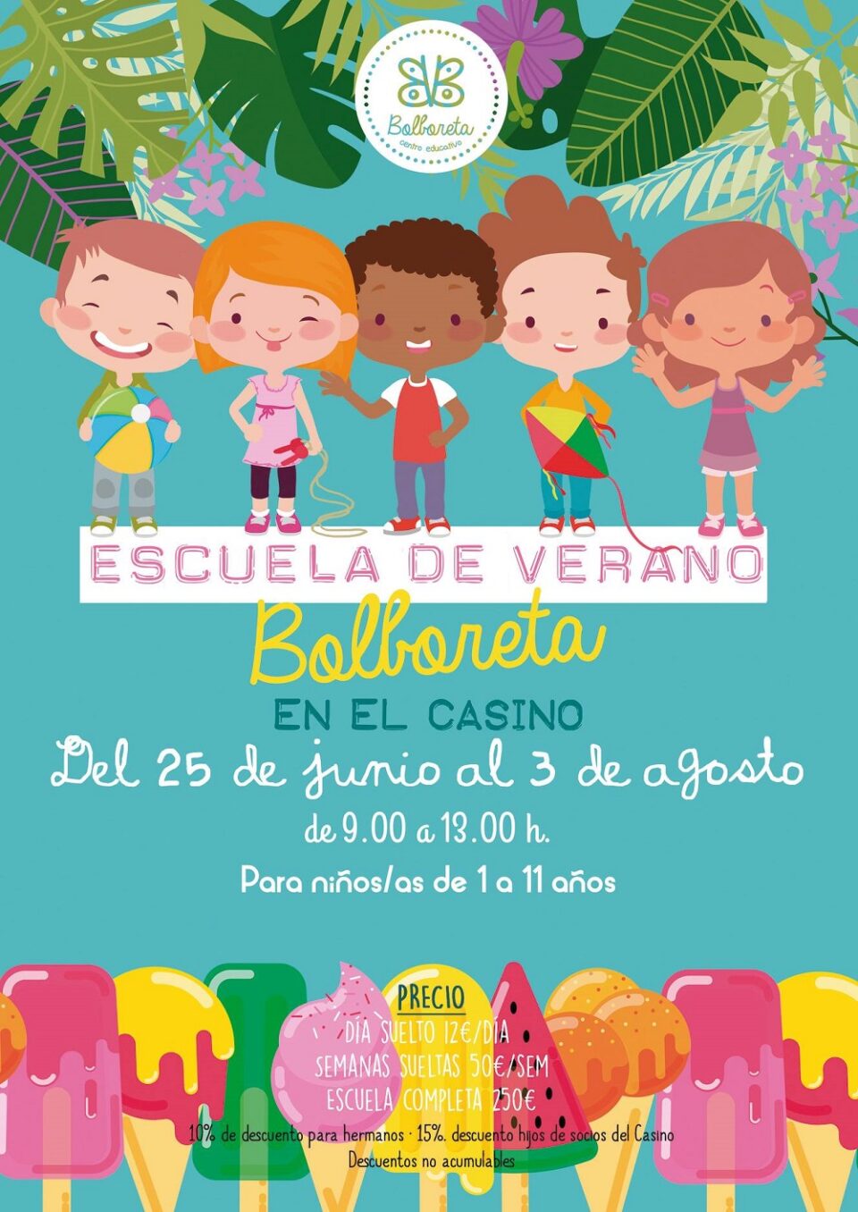 Escuela de Verano Bolboreta en el Casino Eldense