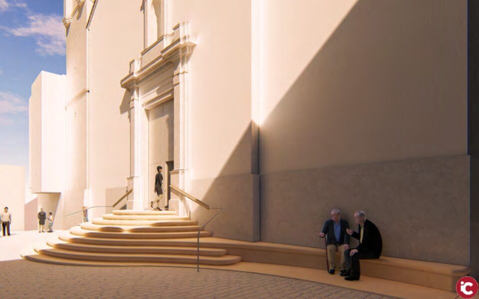 LAjuntament de Banyeres publica el projecte de les noves escales de l'església