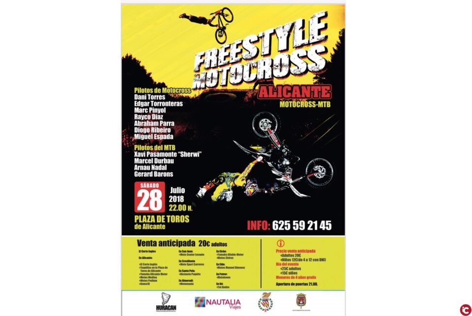 Se suspende el evento "Freestyle Motocross Alicante"