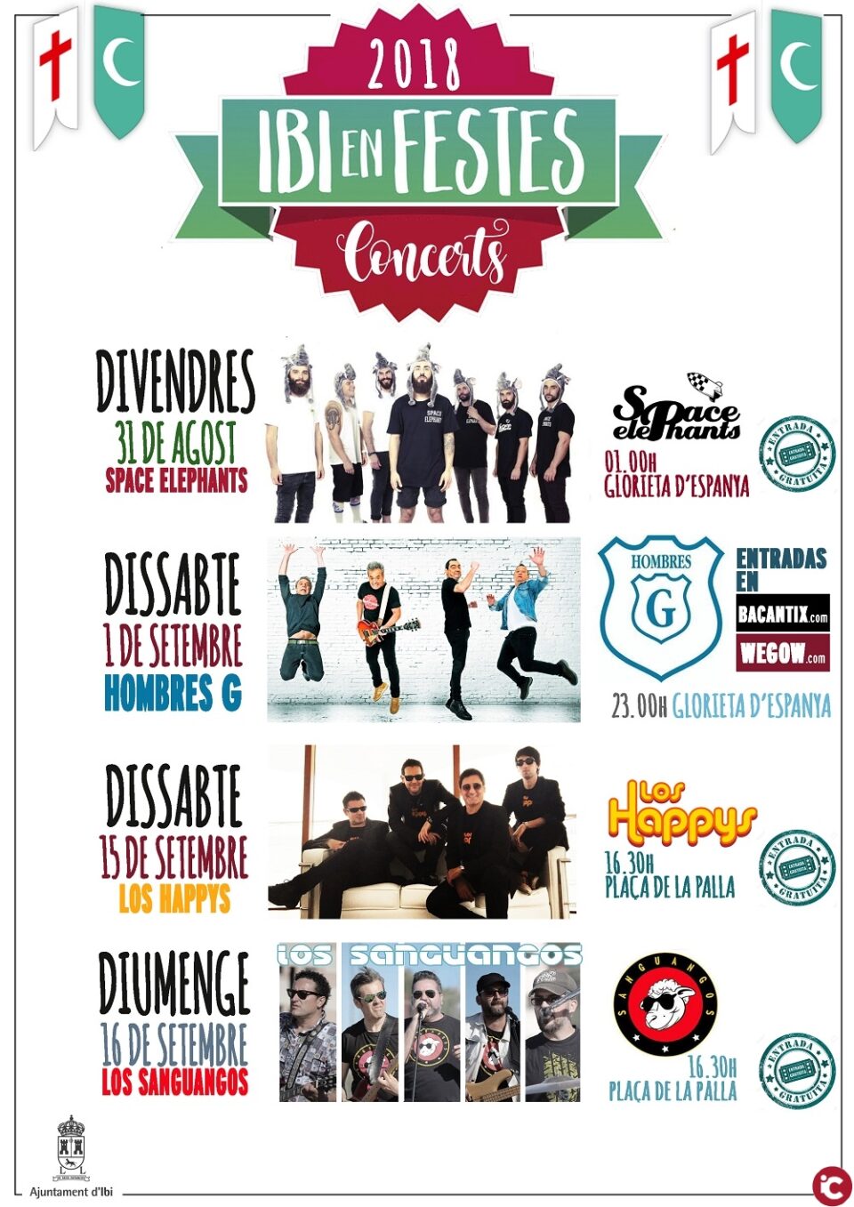 Hombres G y Space Elephants