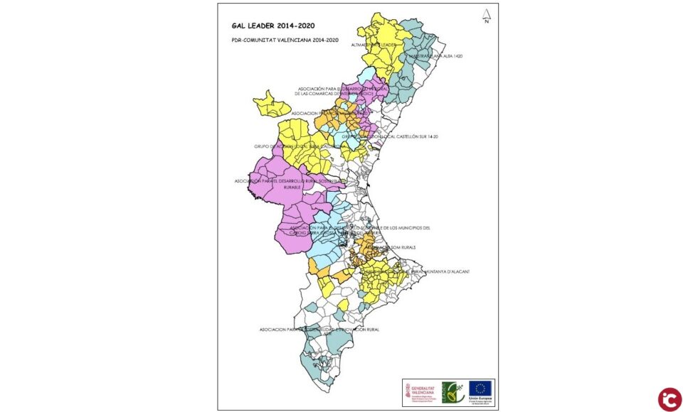 Ajudes incloses a la Submedida 19.2 Leader PDR-CV 2014-2020