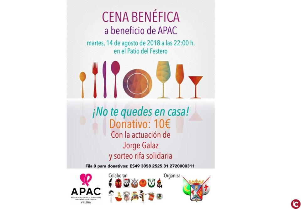 Cena Solidaria a beneficio de APAC