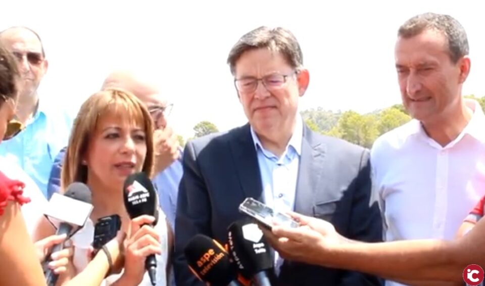 Visita Ximo Puig en relación a la llegada del riego de socorro a nuestros viñedos