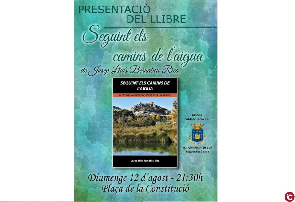 Presentació del llibre "Seguint els camins de l'aigua"