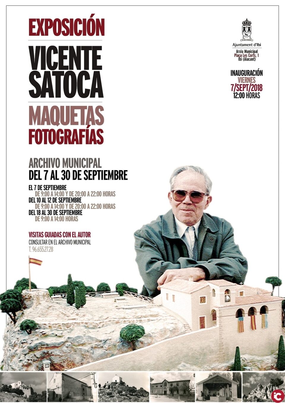 Exposición de maquetas y fotografías de Vicente Satoca en el Archivo Municipal de Ibi