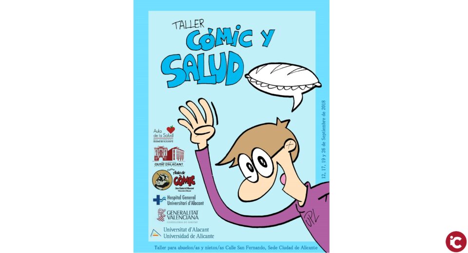 L'Aula de Salut i l'Aula del Còmic de la Seu Ciutat d'Alacant ofereixen un taller gratuït de creació de còmic intergeneracional