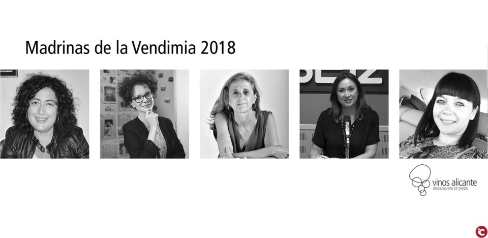 5 mujeres periodistas alicantinas amadrinarán la vendimia en la DOP Alicante.
