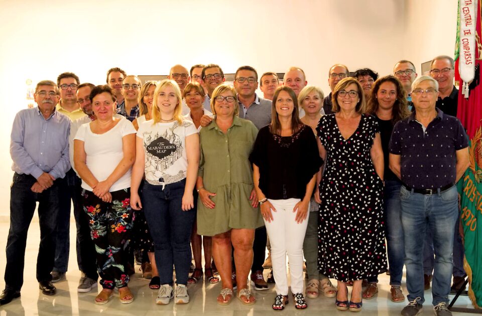 Organigrama de la nueva Junta de Gobierno de la Junta Central de Comparsas de Elda