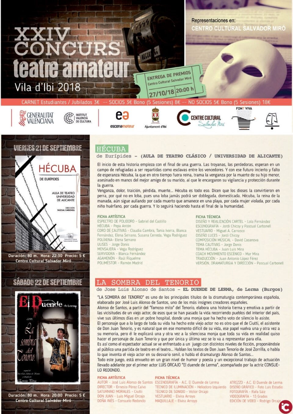 XXIV Concurs de Teatre Amateur Vila d'Ibi