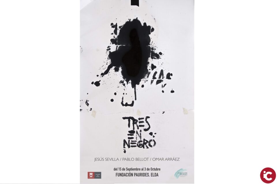 Exposición "TRES EN NEGRO" en la Fundación Paurides de Elda