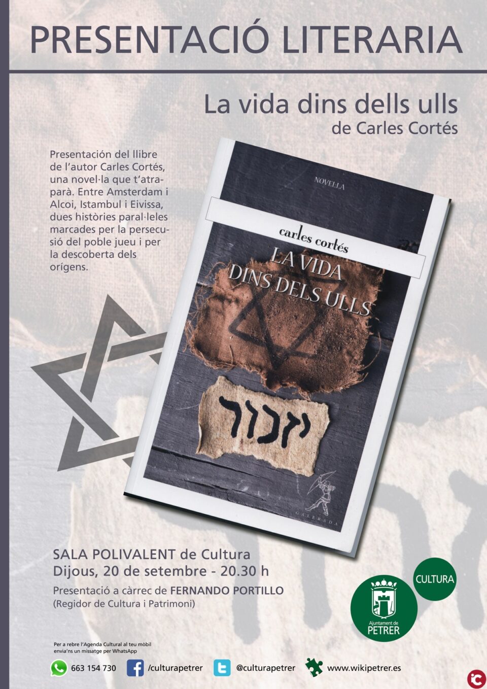 Presentación del libro La vida dins dels ulls