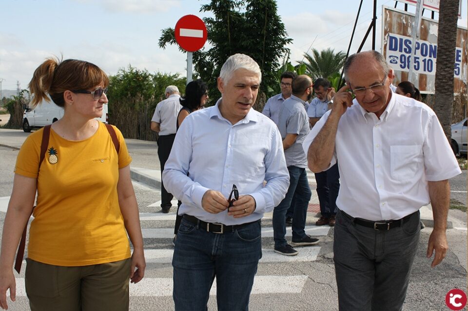 El Director General de Obras Públicas visita las obras de la parada intermodal de Juan XXIII