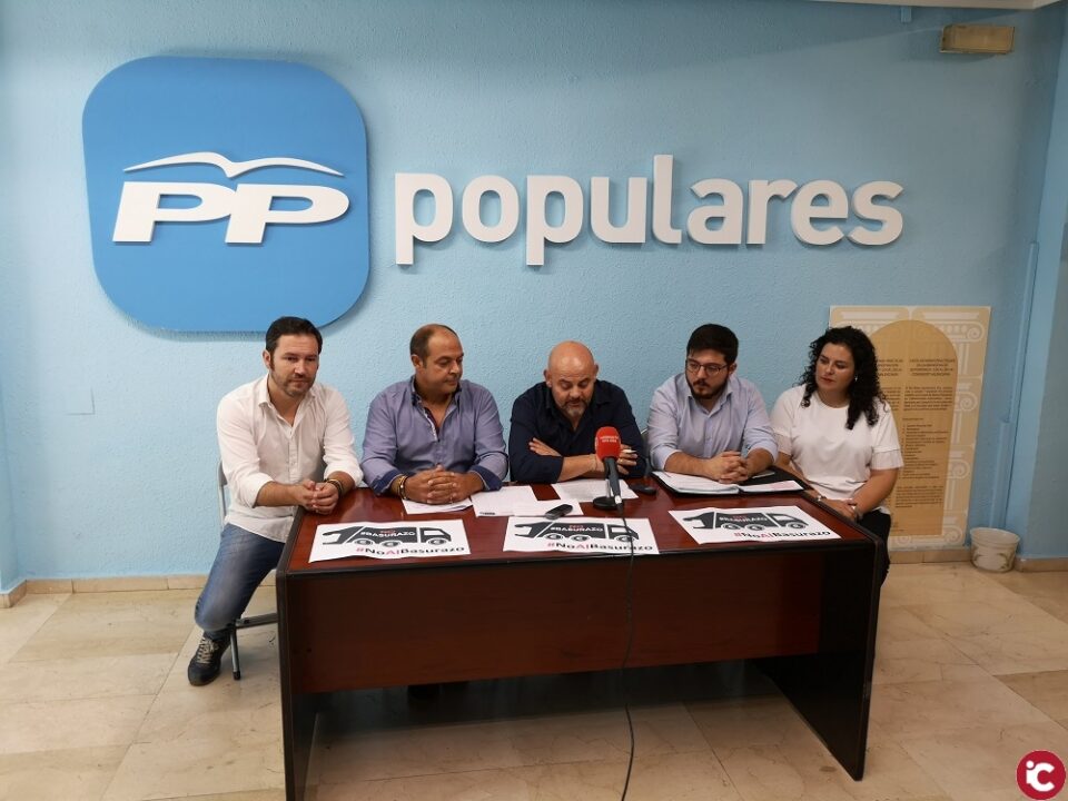 El PP en contra del basurazo en la comarca