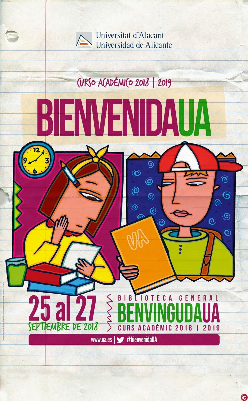 Dotze grans de raïm i un complet programa d'activitats donaran la benvinguda al curs 2018-19 en la Universitat d'Alacant
