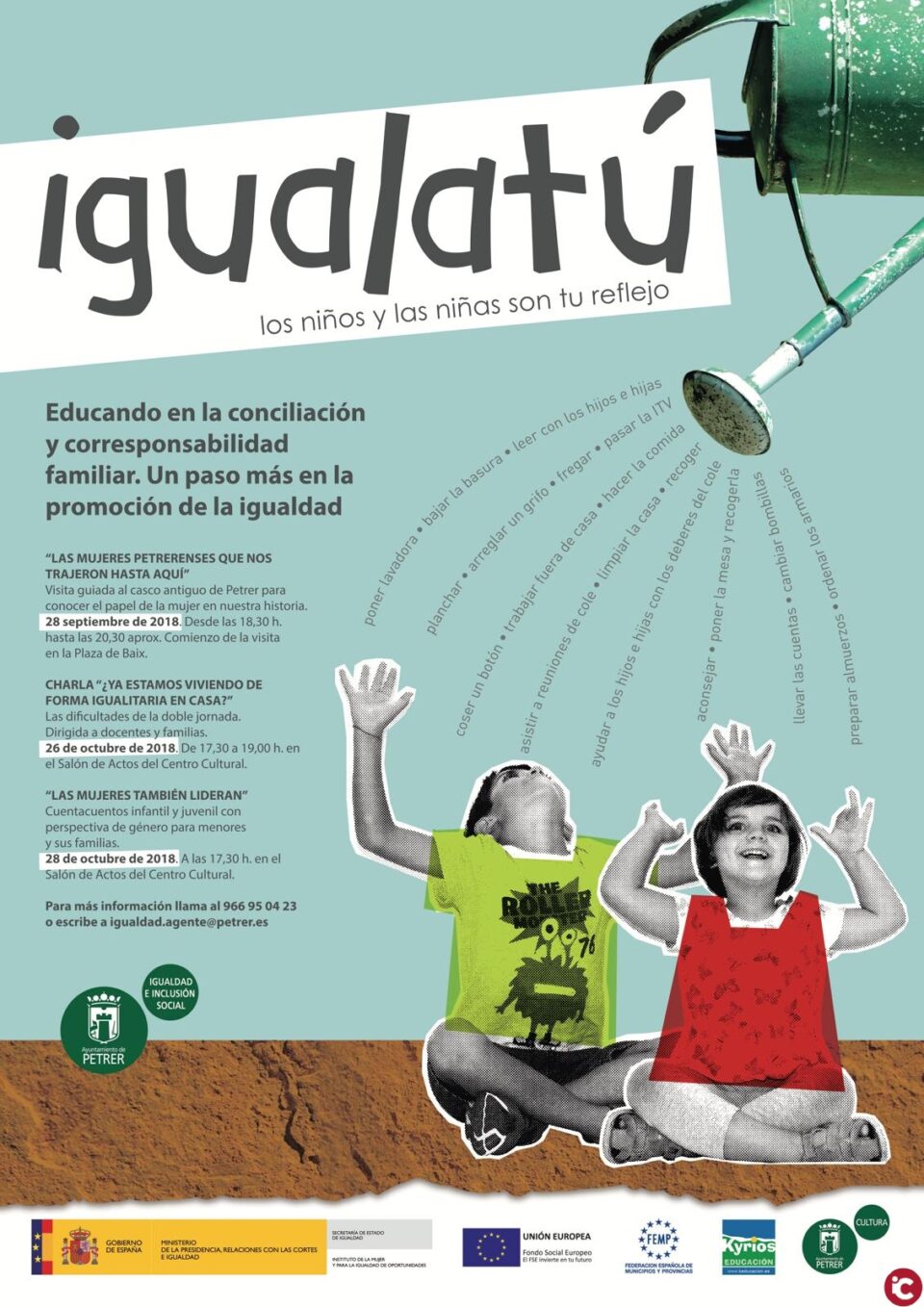 La concejalía de Igualdad e Inclusión Social presenta el proyecto IGUALATÚ: Los niños y las niñas son tu reflejo