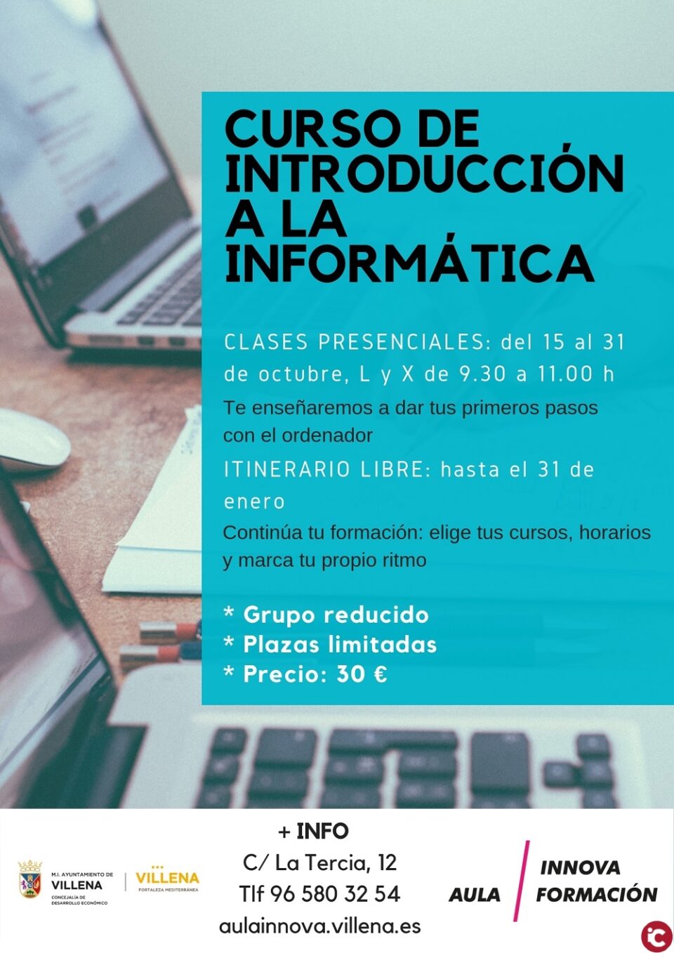 Nuevo curso de Introducción a la Informática en Aula Innova Formación