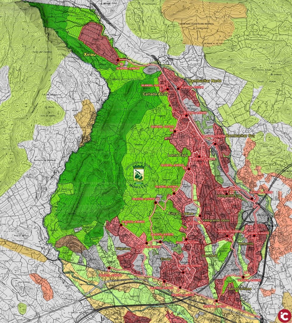 Las asociaciones de las partidas rurales de Alicante exigen transporte público al delegado del Consell
