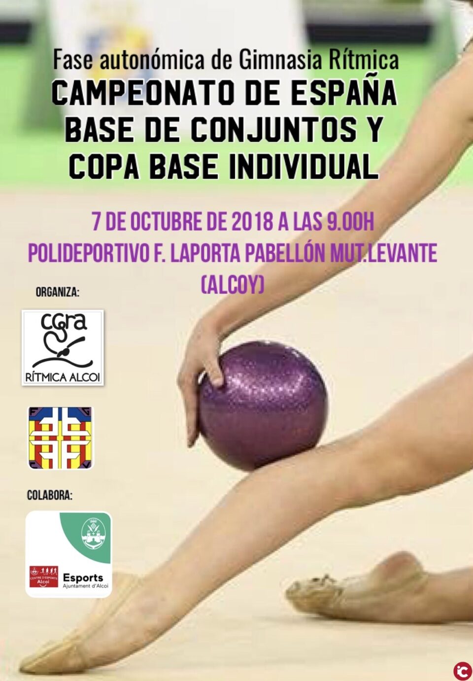 Diumenge dia 7 Campionat d'Espanya Gimnàstica Rítimica