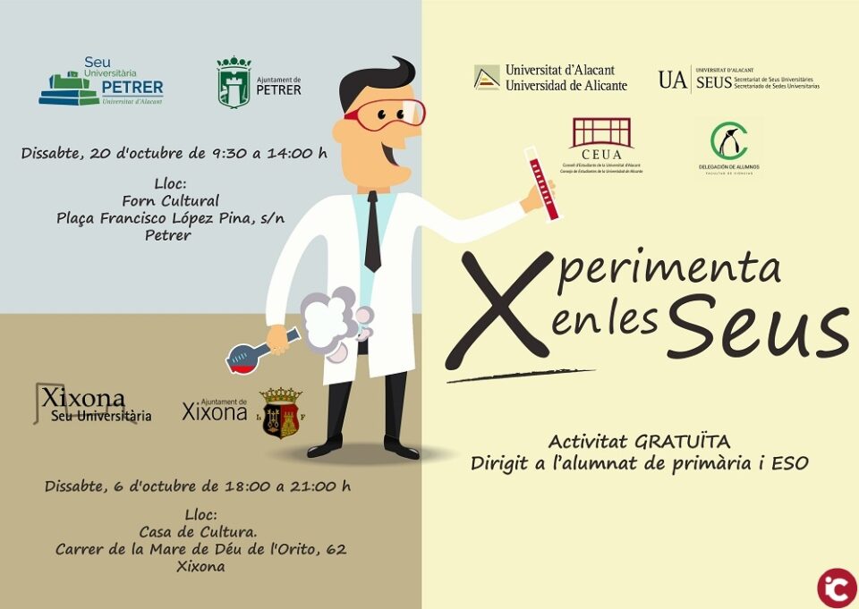 Experiments científics per als més menuts a les seus universitàries de Xixona i Petrer